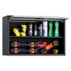 VEVOR Metal Wall Cabinet, 27.56W x 12.01D x 19.69H Inch, Floating Garage Tool Cabinet with Up-Flip Door and Shelf, 240 lbs Load Capacity