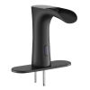 VEVOR Touchless Bathroom Sink Faucet, Automatic Motion Sensor Waterfall Restroom Toilet Faucet with Hole Cover Plate