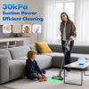 PSV10  200W powerful suction vacuum cleaner, adjustable 3-speed wireless vacuum cleaner, 30Kpa, noise ≤ 72 dB, 2000mAh, battery life 30 minutes
