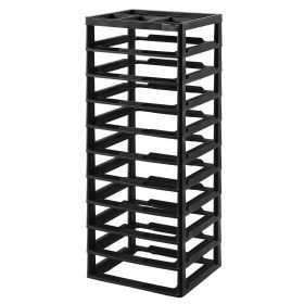 VEVOR Plastic Storage Organizer, 10-Tier Large Capacity with Organizer Top, Black Frame Only, PP Material Multifunctional Scrapbook Storage