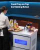 VEVOR Commercial Ice Maker Machine, 132 lbs/24H Stainless Steel Ice Machine with Worktop, 30 lbs Storage & 70 Cubes/Cycle