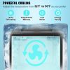 VEVOR Beer Kegerator, Single Tap Draft Beer Dispenser, CO2 Cylinder, Drip Tray & Rail, 32 Fahrenheit - 50 Fahrenheit Temperature Control, Holds 1/6