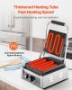 VEVOR Commercial Panini Grill, 1800W Electric Sandwich Panini Maker, Stainless Steel Sandwichs Press Grill with Handle and Temp Control