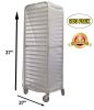 Pack of 800 Disposable Bun Pan Covers with Twist Tie 27 x 37. Bread Rack Covers 27x37. Thickness 0.50 mil. Polyethylene Bun Pan Rack Covers for Bakeri