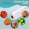 Pack of 2000 Food Utility Bags on Rolls 6.5 x 8. Twist Ties. 0.6 mil LLDPE Flat Bags 6 1/2 x 8. Plastic Bags on Roll for Storing and Transporting. Ide