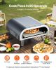 VEVOR Propane Outdoor Pizza Oven, 12 Inch Gas Pizza Maker, Portable Pizza-Cooker with Thickened Pizza-Stone, Carry Bag