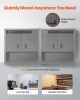 VEVOR Metal Wall Cabinet, 30W x 12.01D x 30H Inch, Steel Floating Hanging Storage Cabinet with Locking Doors and Adjustable Shelf for Garage, Basement
