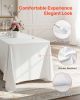 VEVOR White Tablecloths for Rectangle Tables, 10 Pack, 60 x 102 Inches, Reusable and Machine Washable Table Clothes