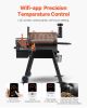VEVOR Wood Pellet Grill Smoker, 8 in 1 BBQ Grills for Outdoor Cooking, 575 Square Inches Cook Area Electric Smokers, with WiFi-app Control