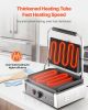 VEVOR Commercial Panini Grill, 1800W Electric Sandwich Panini Maker, Stainless Steel Sandwichs Press with Handle and Temp Control