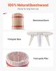 VEVOR 4.75 Gal/18L Fruit Wine Press, Solid Wood Basket with 8 Blocks, Heavy Duty Manual Juice Maker