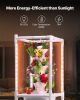 VEVOR Hydroponic Growing System with Grow Light, 30 Pods Vertical 6 Tiers Hydroponic Tower, Home Hydronic Garden with Water Pump