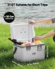 VEVOR Portable Cooler, 21 QT Hard Cooler with Ice Retention, Heavy-Duty Handles and Strap, Lightweight Rigid Material Insulated Portable Cooler