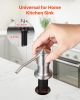 VEVOR Soap Dispenser for Kitchen Sink, Stainless Steel Built in Sink Soap Dispenser with 47" Extension Tube Kit