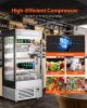 VEVOR Open Air Merchandiser, 4-Tier Shelving Commercial Refrigerator, Grab and Go Display Cooler Refrigerator with Air Curtain, LED Advertising Light