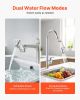 VEVOR 1080° Swivel Faucet Extender, 2 Sprayer Modes Sink Water Faucet Aerator Extension