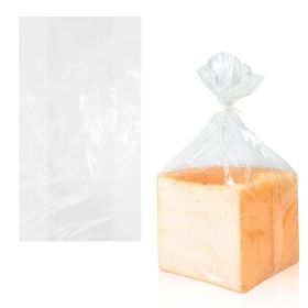 Plastic Bread Bags for Homemade Bread (Color: White)