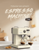 PSH10Plus-WH  20Bar Semi-Automatic Coffee Maker-Cold/Hot Brew with 95°C Brewing, 135°C Steam, 58mm Ground Coffee, 1350W Pump-Press Steam Blower