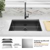 Factory Directly Multi-functional OEM Handmade SUS 304 Stainless Steel Undermount Kitchen Sink Workstation