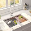 Factory Directly Multi-functional OEM Handmade SUS 304 Stainless Steel Undermount Kitchen Sink Workstation